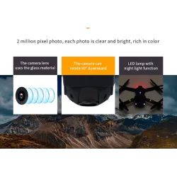 E58 WIFI FPV 2MP 720P / 1080P kamera RC Drone Quadcopter RTF