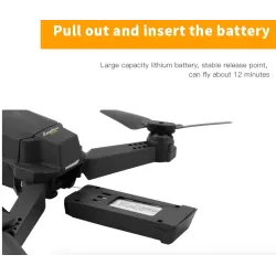 E58 WIFI FPV 2MP 720P / 1080P kamera RC Drone Quadcopter RTF