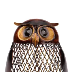 Owl geformte Metallmünzen Einsparungen Box Handwerk