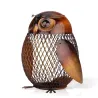 Owl geformte Metallmünzen Einsparungen Box Handwerk