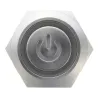 6 Pin 22mm 12V Interrupteur à bouton poussoir en métal léger