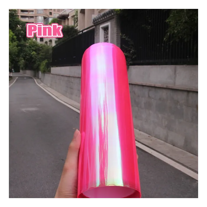 PegatinasShiny Chameleon Luces de coche Pegatina de película 120 * 30cm