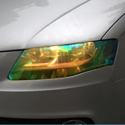 Shiny Chameleon Car Lights Film Sticker 120 * 30 cm