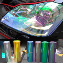 Shiny Chameleon Car Lights elokuva Sticker 120 * 30cm