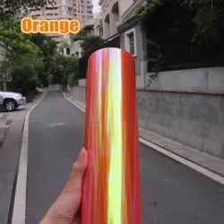 PegatinasShiny Chameleon Luces de coche Pegatina de película 120 * 30cm