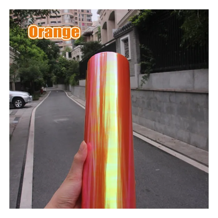 PegatinasShiny Chameleon Luces de coche Pegatina de película 120 * 30cm