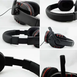 PlayStation 4 PS4 Wired 3.5mm Gaming Headset Microfone PC