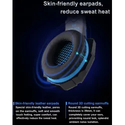 G9000 Gaming Headset with Microphone LED (käytetty) 3.5 mm