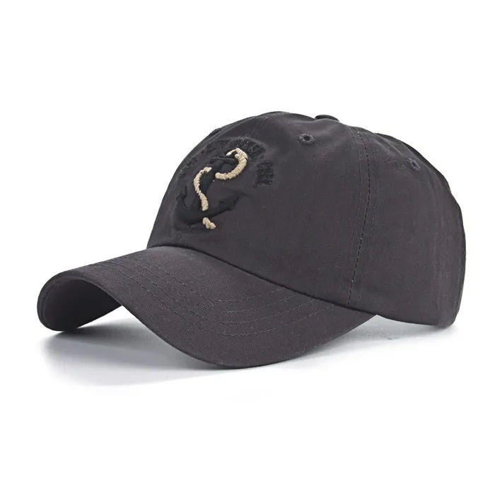 Baseball cap med ankar - bomull - justerbar - unisex