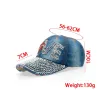 Vintage - Jeans Baseball cap rhinestones - hattu - puuvilla
