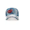 Sombreros & gorrasVintage - Gorra de béisbol Jeans con diamantes de imitación - sombrero - algodón