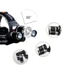 Deporte & OutdoorIluminación delantera - zoom linterna - antorcha - 3 lámpara LED XML-T6