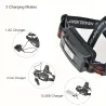 Forehead headlight Zoom flashlight - fackla - 3 XML-T6 LED lampa