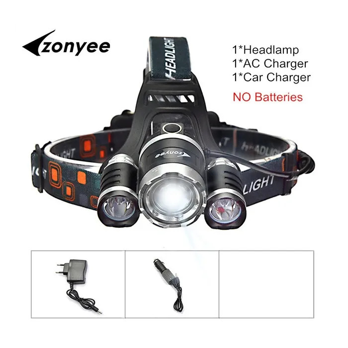 Deporte & OutdoorIluminación delantera - zoom linterna - antorcha - 3 lámpara LED XML-T6
