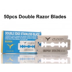 rasoir double bord - acier inoxydable - 50 pièces