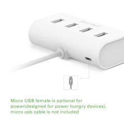 Ugreen USB CHUB 4 Ports Super Speed Interface Splitter (käytetty)
