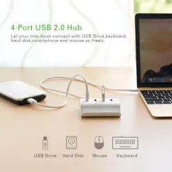 Ugreen USB CHUB 4 Ports Super Speed Interface Splitter (käytetty)