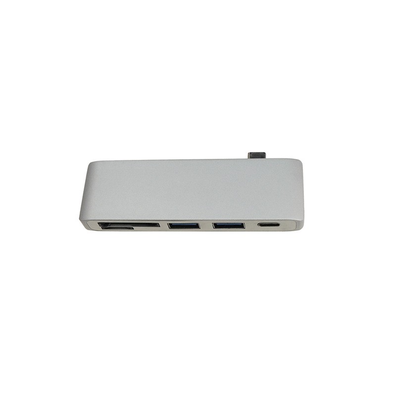 5 i 1 USB 3 Hub Multi Typ C Splitter Adapter Card Reader