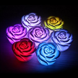 LED Light Rose Flower Color Change Lamp