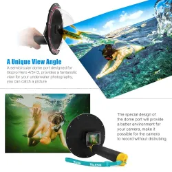 AccesoriosTELESIN 6" Propulsor de flotación de caja resistente al agua para GoPro Hero 4 3+