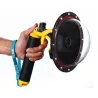 TELESIN 6" Waterproof Case Floating Trigger for GoPro Hero 4 3 3+ Lens Dome Cover Housing
