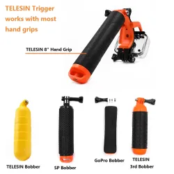 Televiestit 6" Waterproof Case Floating Trigger for GoPro Hero 4 3 3+ Lens Dome Cover Asunto