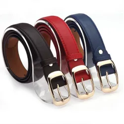 Muoti Metal Buckle Leather Belt