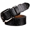 Crocodile design - genuine leather belt