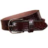 Crocodile design - genuine leather belt