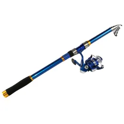 Rod de pesca do mar telescópico da fibra de carbono