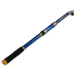 Rod de pesca do mar telescópico da fibra de carbono