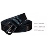 Genuine leather belt with flower motifBelts