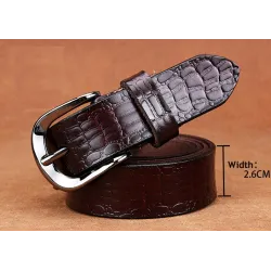 CinturonesDiseño de cocodrilo - cinturón de cuero genuino
