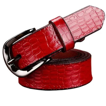 CinturonesDiseño de cocodrilo - cinturón de cuero genuino
