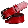 Design de crocodilo - cinto de couro genuíno
