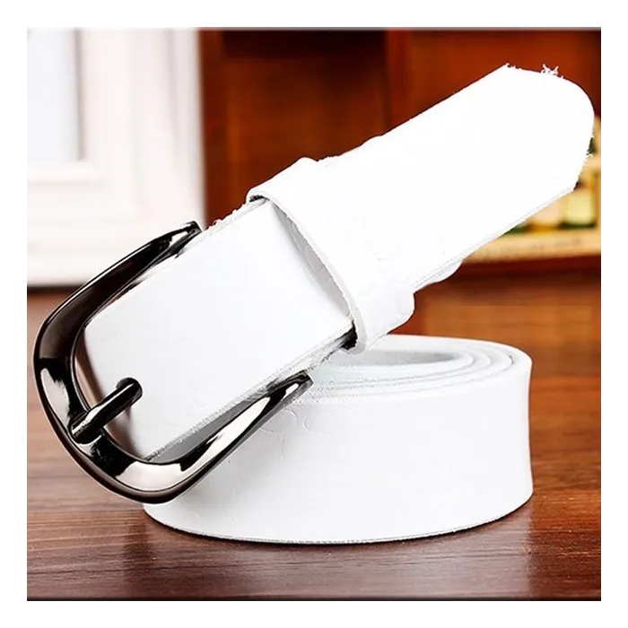 Crocodile design - genuine leather belt