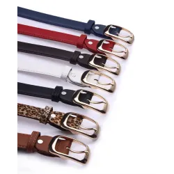 Muoti Metal Buckle Leather Belt