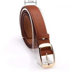 Muoti Metal Buckle Leather Belt