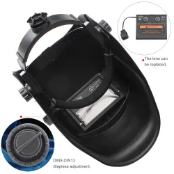 Blue Fire Solar Mask Auto-Darkening Hitsaus kypärä