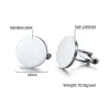 Ruostumaton teräs Cufflinks