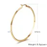 Gold & Silver Round Hoops örhängen 2 par