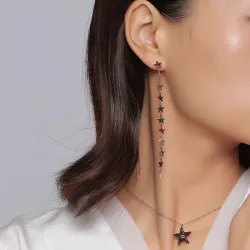 Asymmetrie Star String Long Ohrringe
