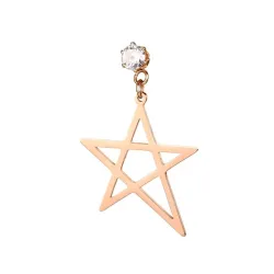 Asymmetrie Star String Long Ohrringe