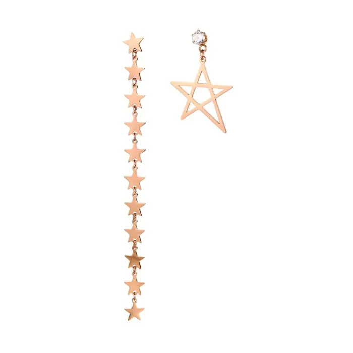 Asymmetrie Star String Long Ohrringe