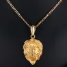 Ciondolo testa leone collana d'oro