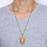 Ciondolo testa leone collana d'oro