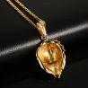 Ciondolo testa leone collana d'oro
