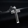 Cross with Spanish Bible - ruostumaton teräs kaulakoru - unsex