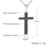 Cross with Spanish Bible - ruostumaton teräs kaulakoru - unsex
