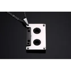 Punk kassettbandge - rostfritt stål puolisband - unsex